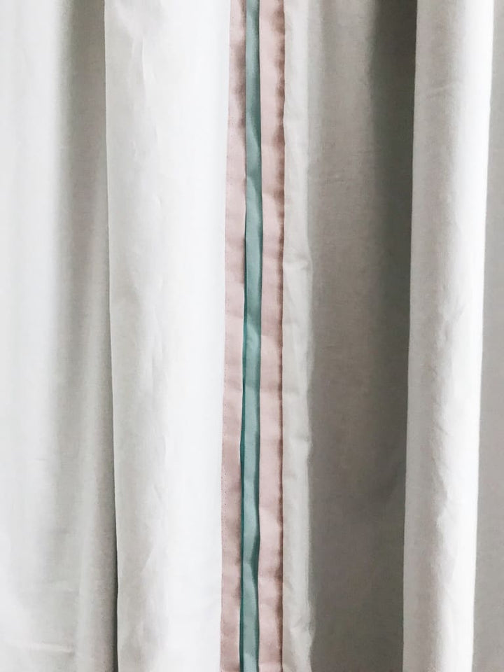 White Blackout Nursery Curtains handmade heirloom nursery - High Cotton Textile