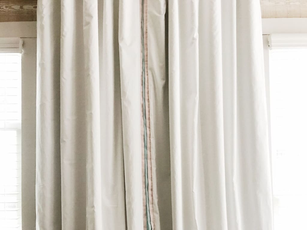White Blackout Nursery Curtains handmade heirloom nursery - High Cotton Textile