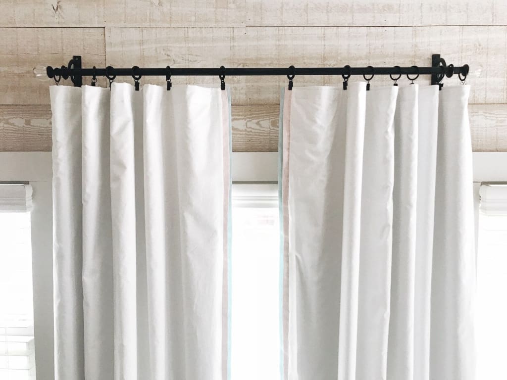 White Blackout Nursery Curtains