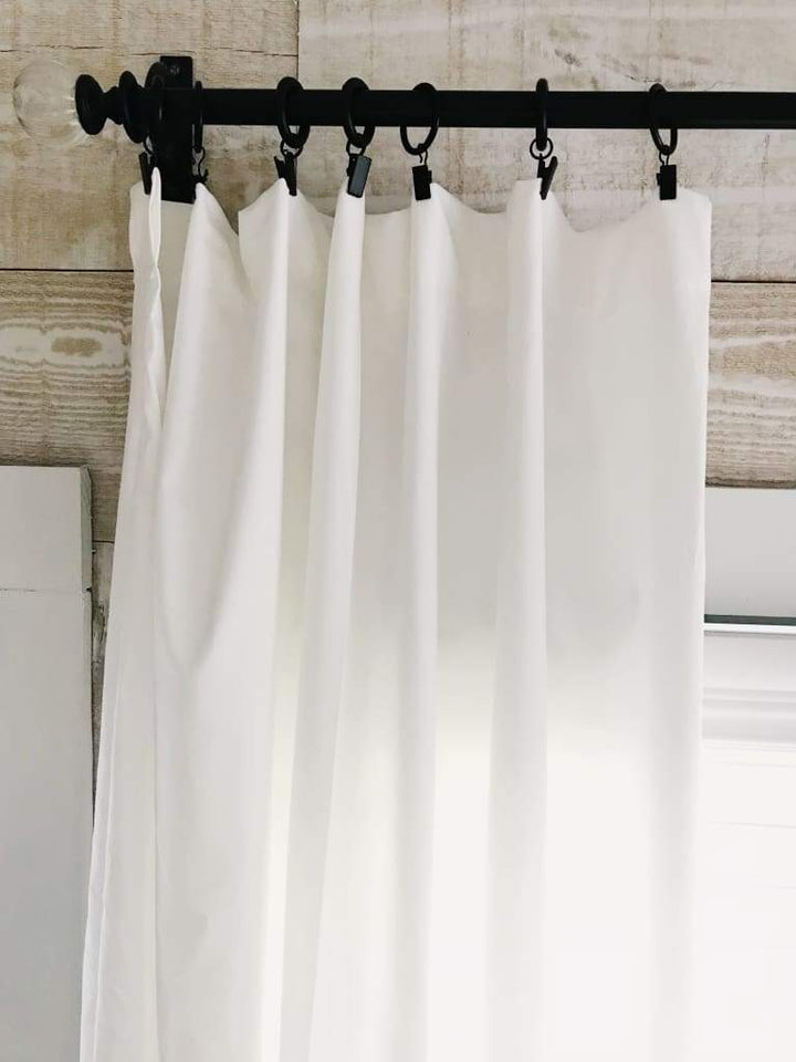 White Farmhouse Curtains handmade heirloom nursery - High Cotton Textile
