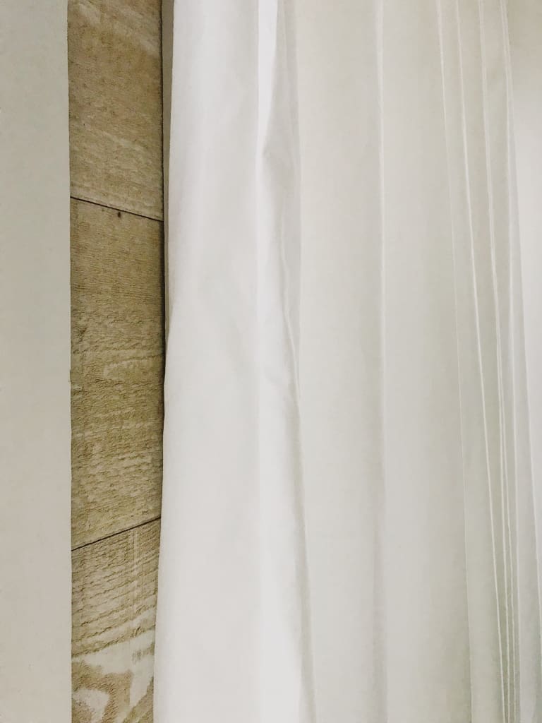 White Farmhouse Curtains handmade heirloom nursery - High Cotton Textile