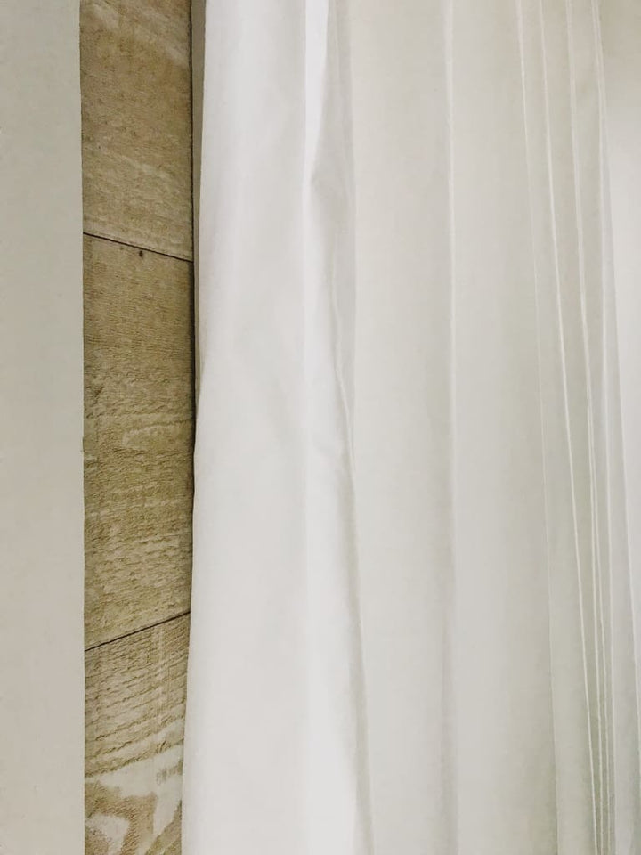 White Farmhouse Curtains handmade heirloom nursery - High Cotton Textile