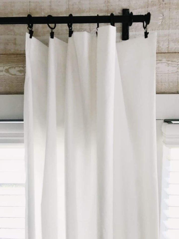 White Farmhouse Curtains handmade heirloom nursery - High Cotton Textile