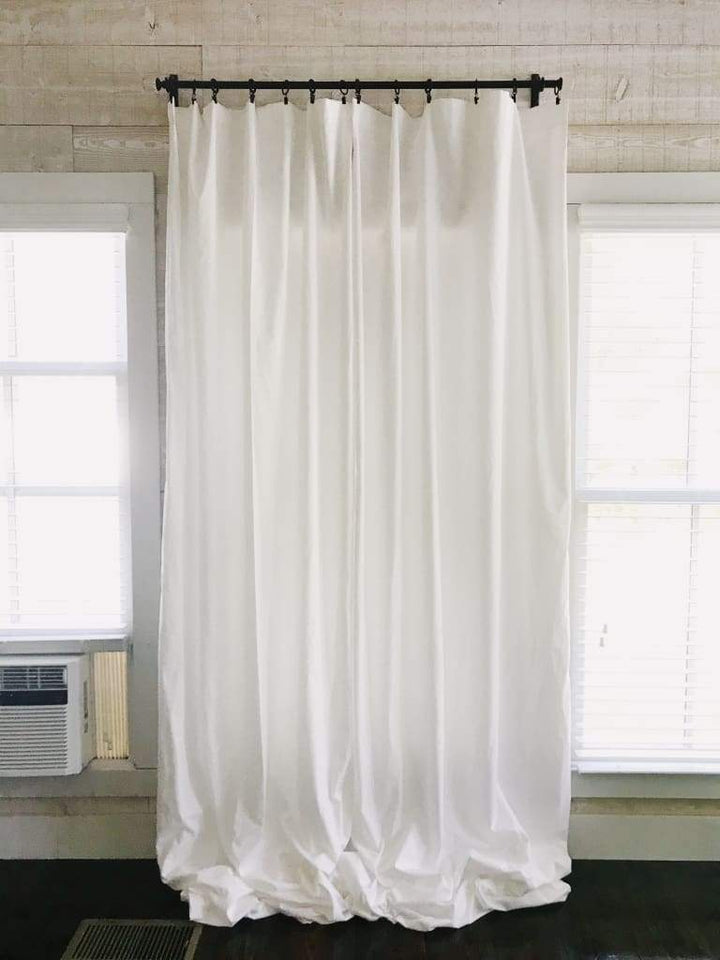 White Farmhouse Curtains handmade heirloom nursery - High Cotton Textile