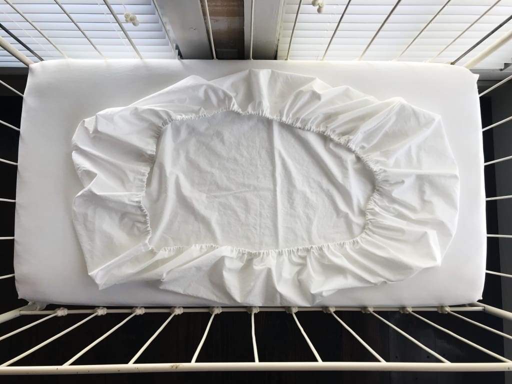 White | Fitted Crib Sheet