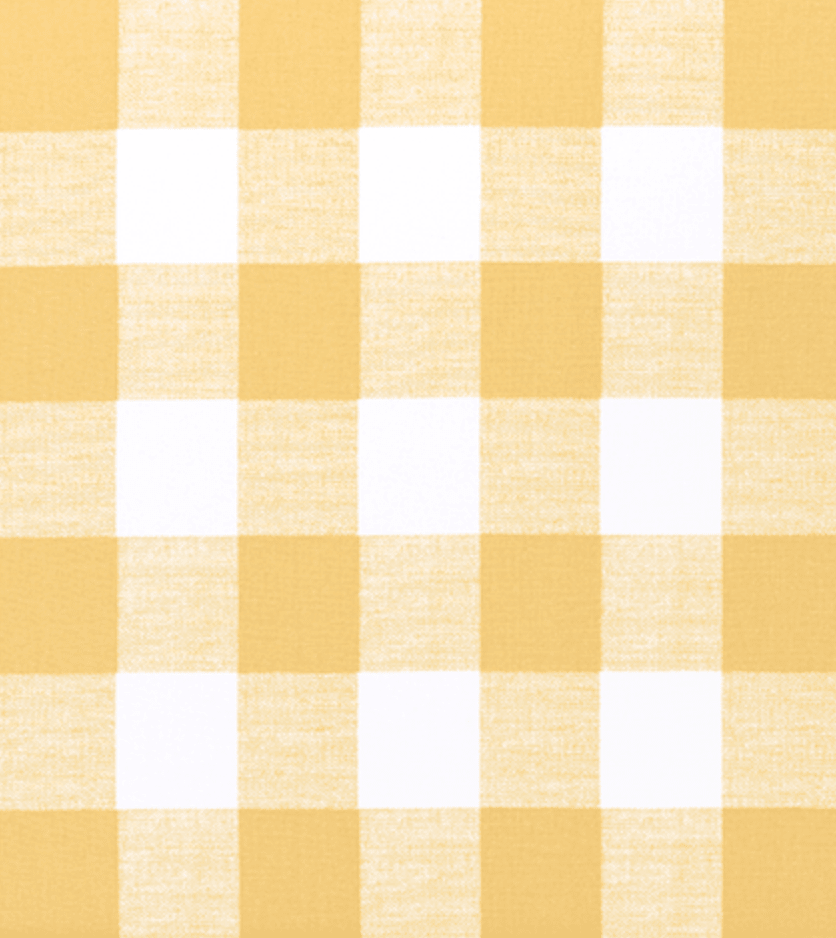 Yellow Buffalo Check Fabric Swatches handmade heirloom nursery - High Cotton Textile