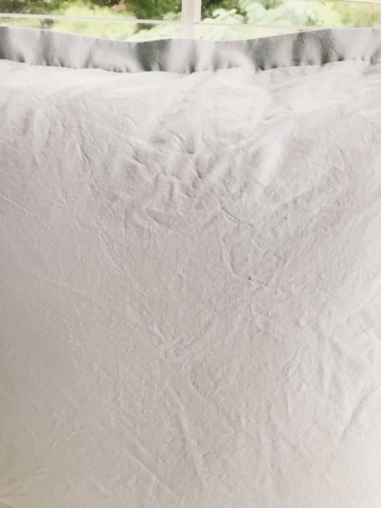 26x26 Tailored Euro Sham in 100% Cotton Zen Grey handmade heirloom nursery - High Cotton Textile