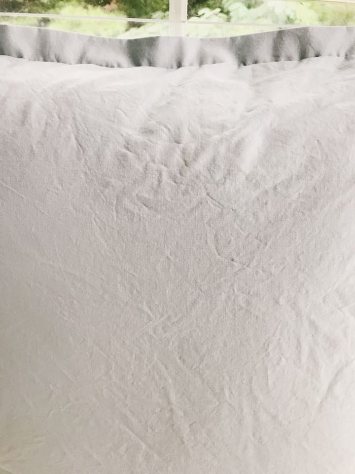 26x26 Tailored Euro Sham in 100% Cotton Zen Grey handmade heirloom nursery - High Cotton Textile