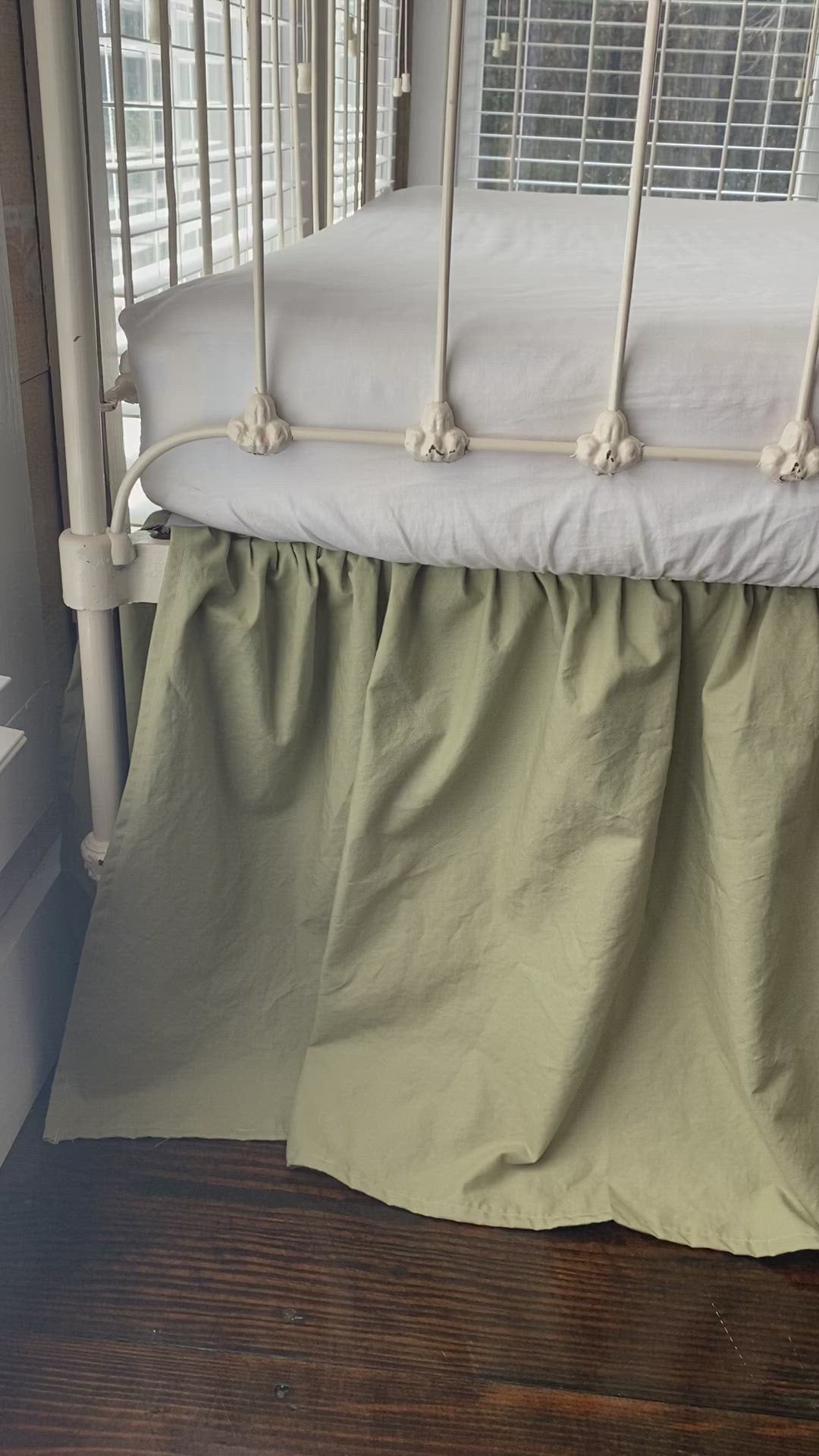 Sage Green Crib Bedding Set High Cotton Textile