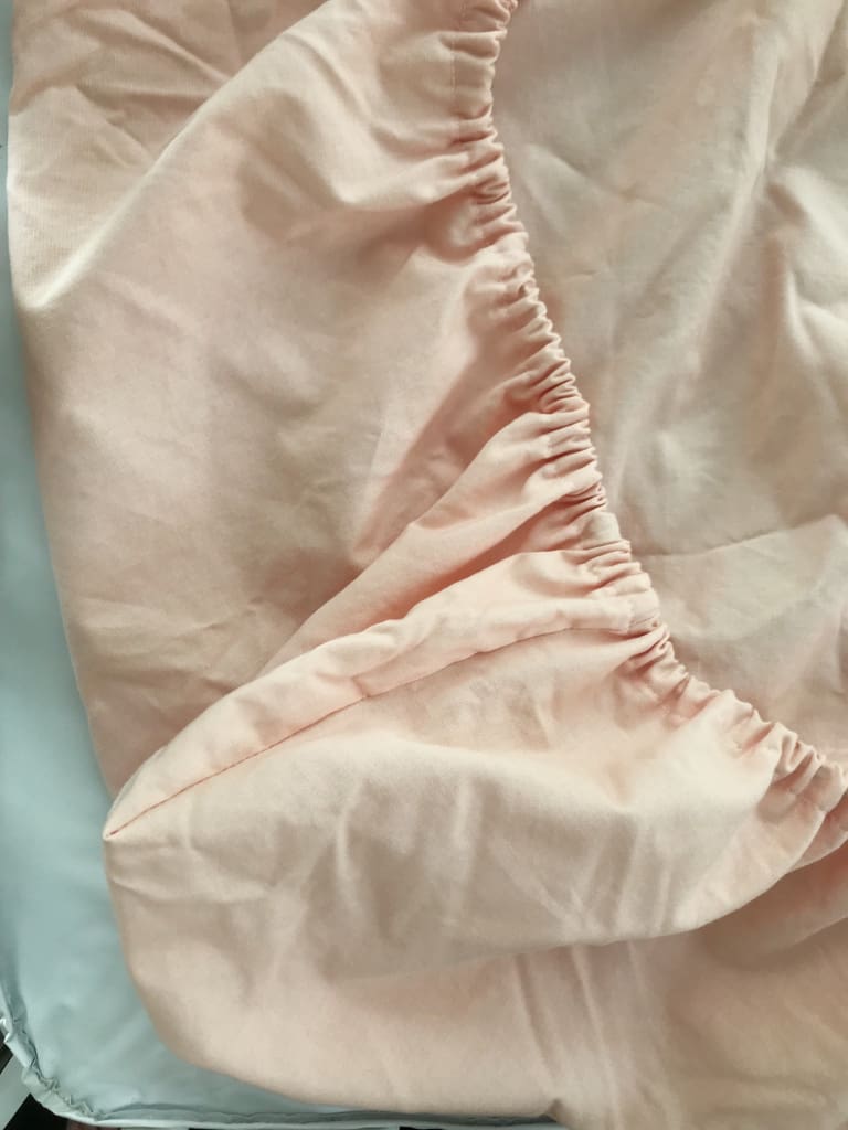 Ballet Slipper Mini Crib Sheet handmade heirloom nursery - High Cotton Textile