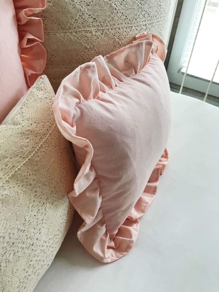 Ballet Slipper | Ruffled Crib Pillow