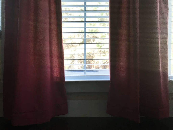 Blush Pink Farmhouse Curtains handmade heirloom nursery - High Cotton Textile