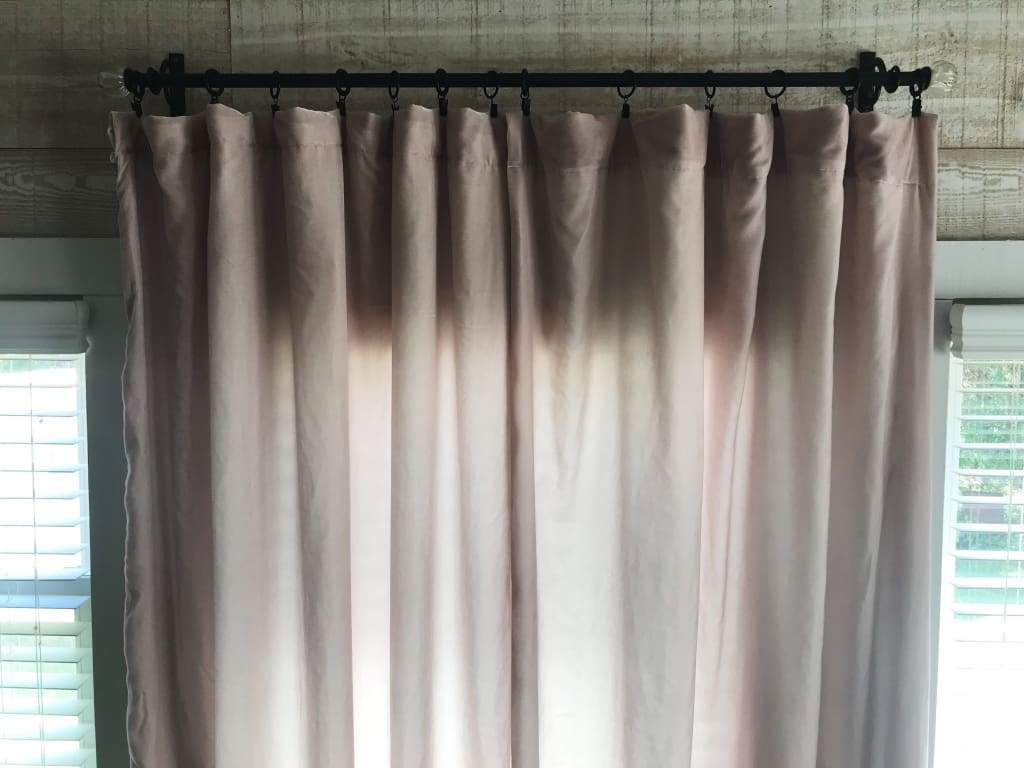 Blush Pink Silk Velvet Curtains handmade heirloom nursery - High Cotton Textile
