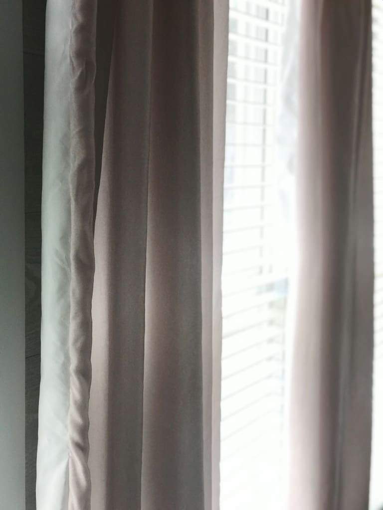 Blush Pink Silk Velvet Curtains handmade heirloom nursery - High Cotton Textile