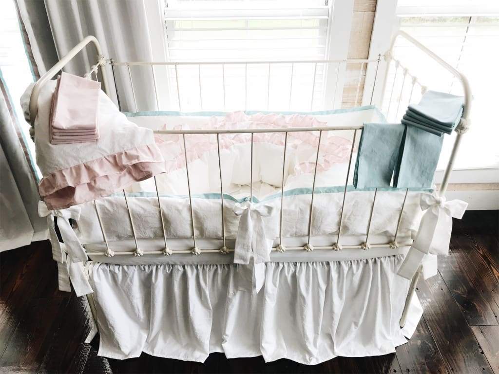 Boy and Girl Crib Bedding Sets for Twins Nursery High Cotton Textile