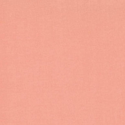 Coral washed cotton fabric swatch