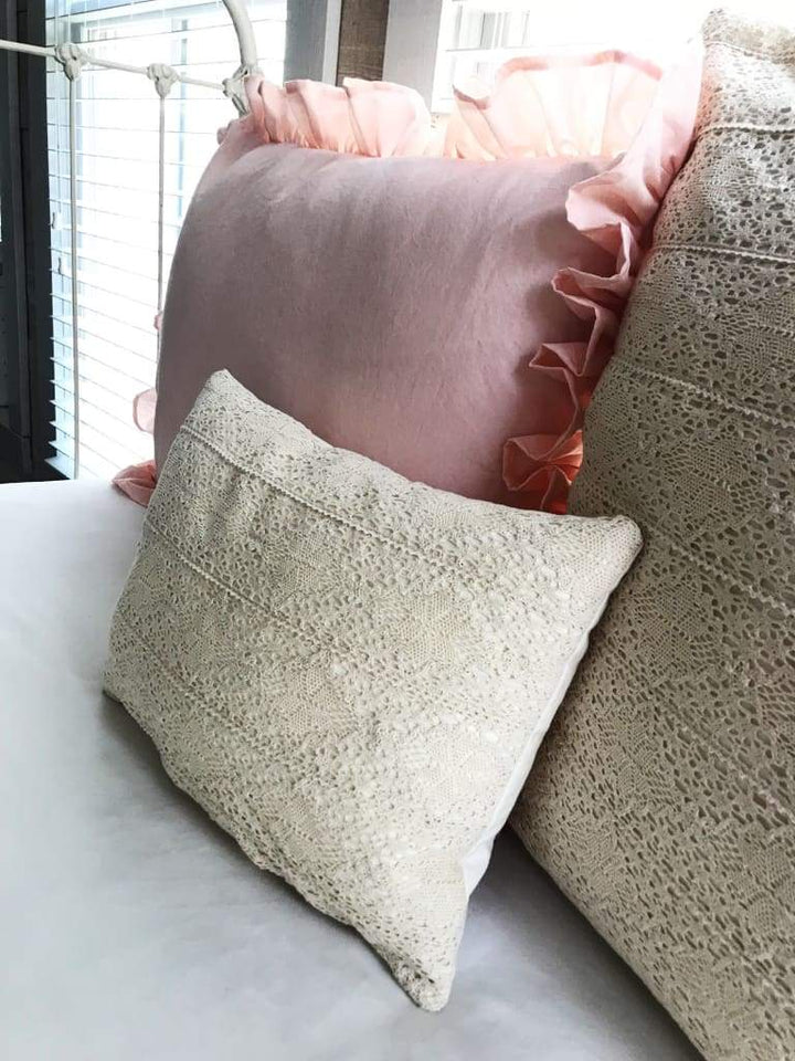 Crochet Lace Boho Baby | Crib Pillow