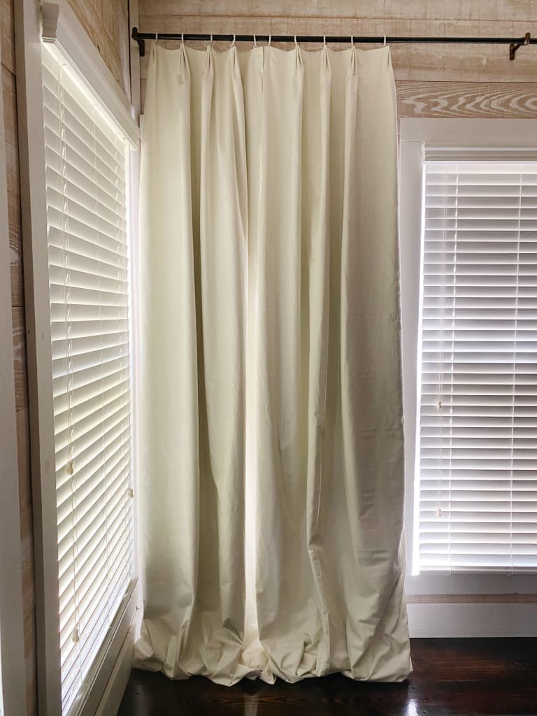 Euro Pleat Blackout Curtain Panels handmade heirloom nursery - High Cotton Textile