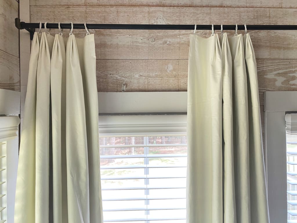 Euro Pleat Blackout Curtain Panels handmade heirloom nursery - High Cotton Textile