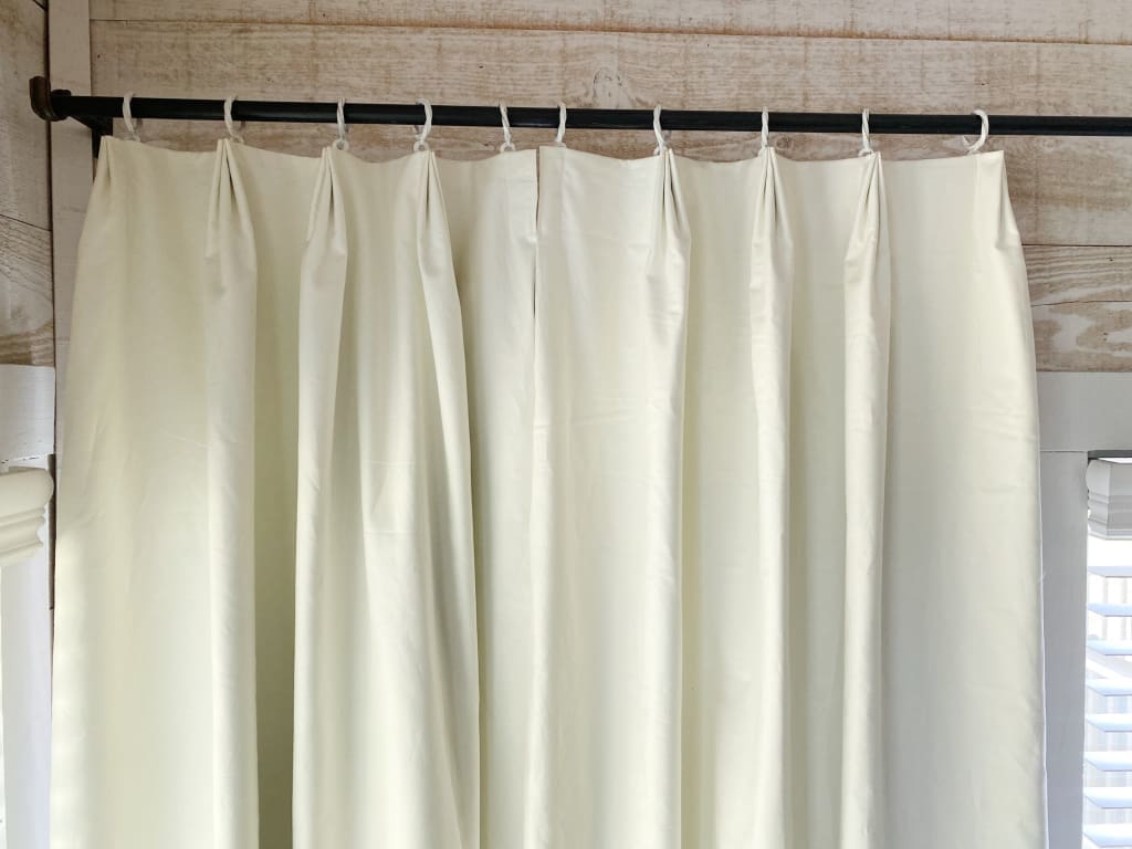 Euro Pleat Blackout Curtain Panels handmade heirloom nursery - High Cotton Textile