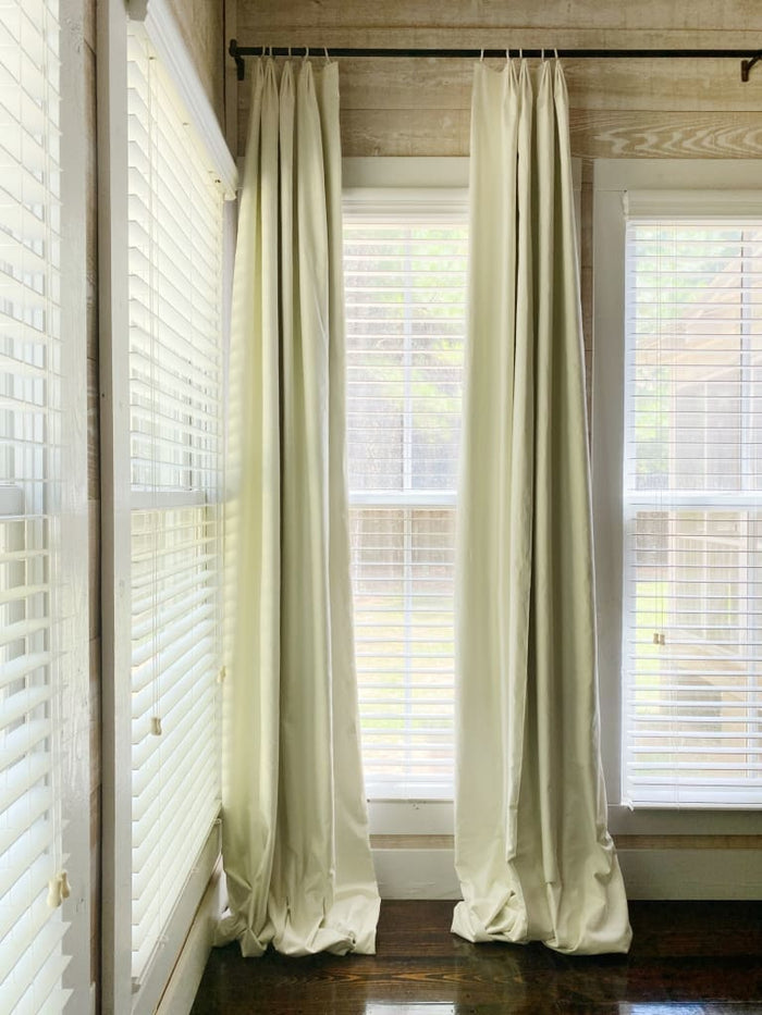 Euro pleat blackout nursery curtain panels