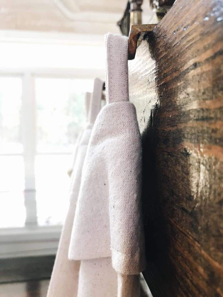 Farmhouse Christmas Stockings handmade heirloom nursery - High Cotton Textile