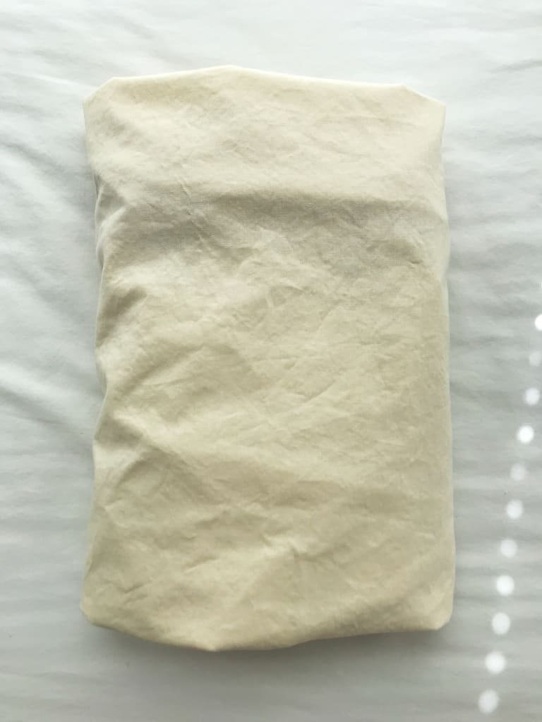 Fig Tree Cream Fitted Crib Sheet handmade heirloom nursery - High Cotton Textile