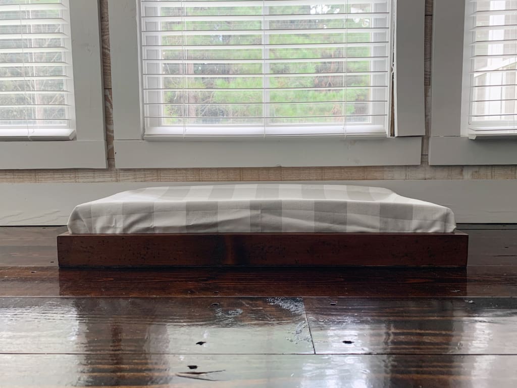 Grey Buffalo Check Changing Pad Cover handmade heirloom nursery - High Cotton Textile