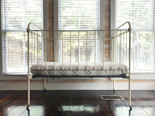 Grey Buffalo Check Fitted Crib Sheet handmade heirloom nursery - High Cotton Textile