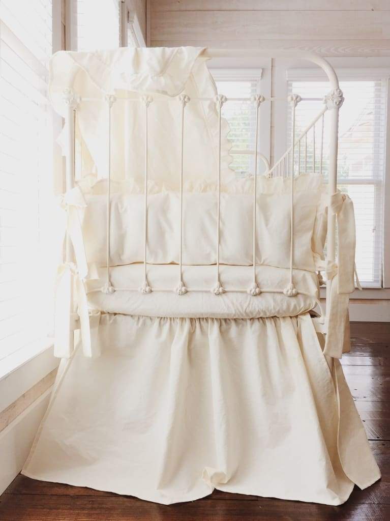 Ivory | Complete Farmhouse Crib Bedding Set