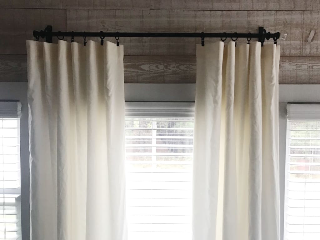 Ivory Farmhouse Curtains handmade heirloom nursery - High Cotton Textile