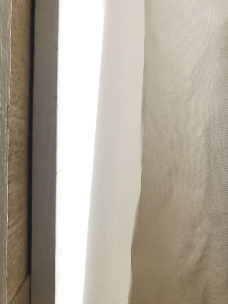 Ivory Farmhouse Curtains handmade heirloom nursery - High Cotton Textile