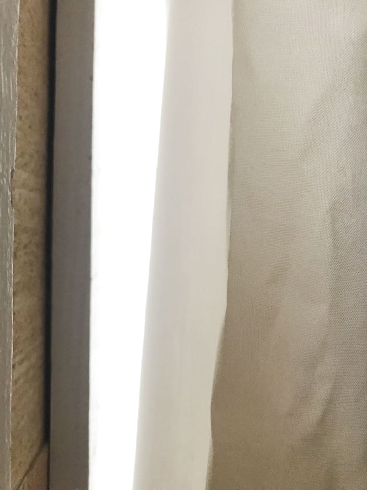 Ivory Farmhouse Curtains handmade heirloom nursery - High Cotton Textile