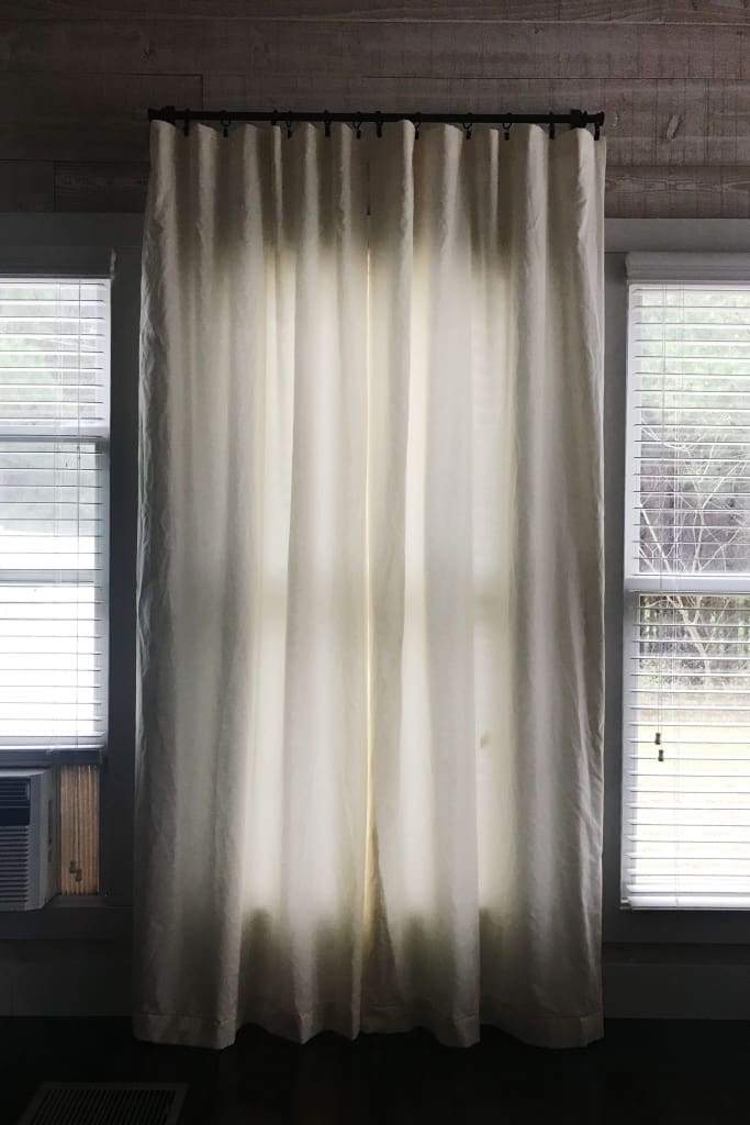 Ivory Farmhouse Curtains handmade heirloom nursery - High Cotton Textile