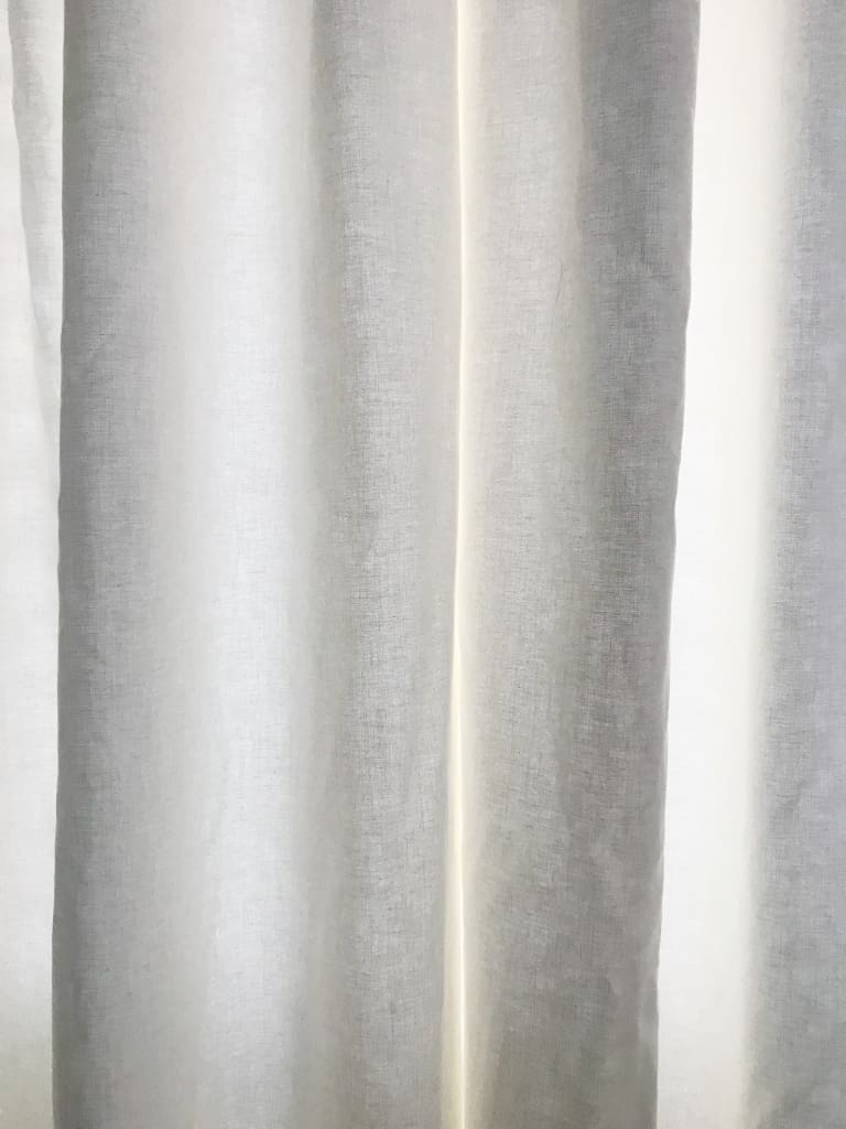 Ivory Farmhouse Curtains handmade heirloom nursery - High Cotton Textile