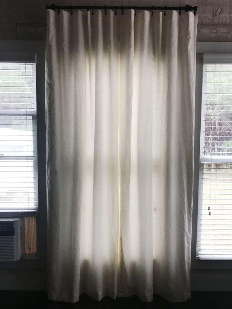 Ivory Farmhouse Curtains handmade heirloom nursery - High Cotton Textile