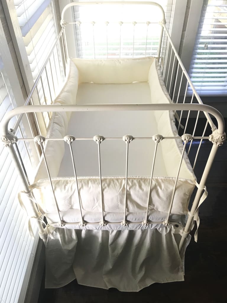 Ivory | Farmhouse Tailored Crib Bedding Set