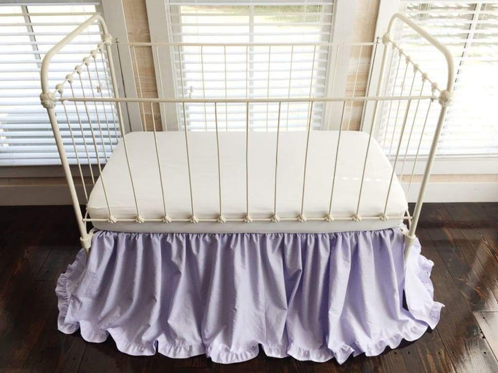 Lavender | Ruffled Crib Skirt