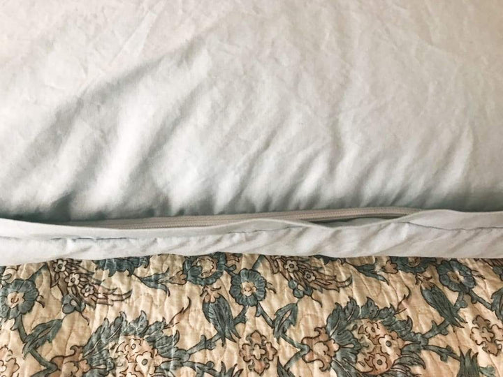 Mist 26x26 Tailored Euro Sham handmade heirloom nursery - High Cotton Textile