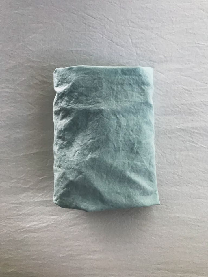 Mist Changing Pad Cover handmade heirloom nursery - High Cotton Textile