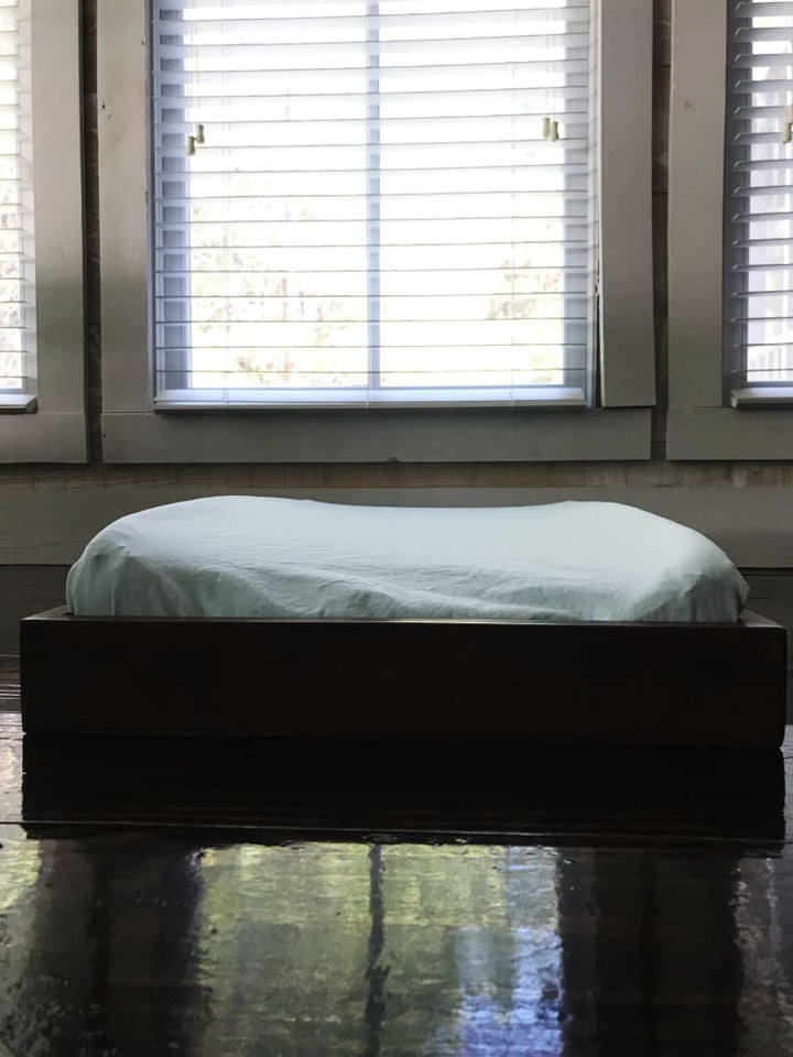 Mist Changing Pad Cover handmade heirloom nursery - High Cotton Textile