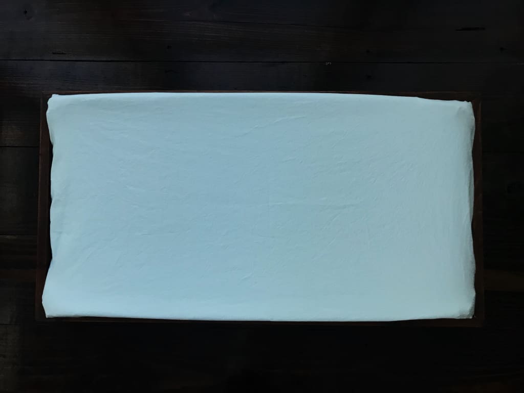 Mist Changing Pad Cover handmade heirloom nursery - High Cotton Textile