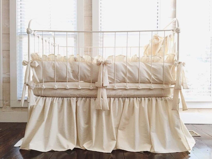 Natural | Farmhouse Crib Bedding Complete Set