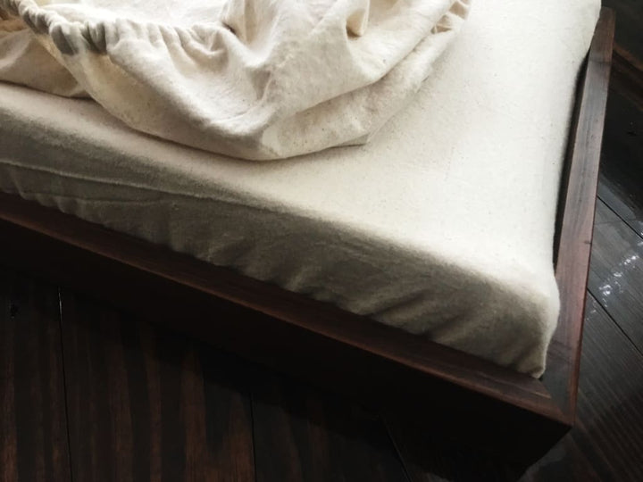 Natural Osnaburg Changing Pad Cover handmade heirloom nursery - High Cotton Textile