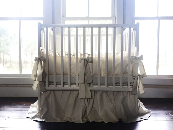 Porcelain | Farmhouse Mini Crib Bedding Set