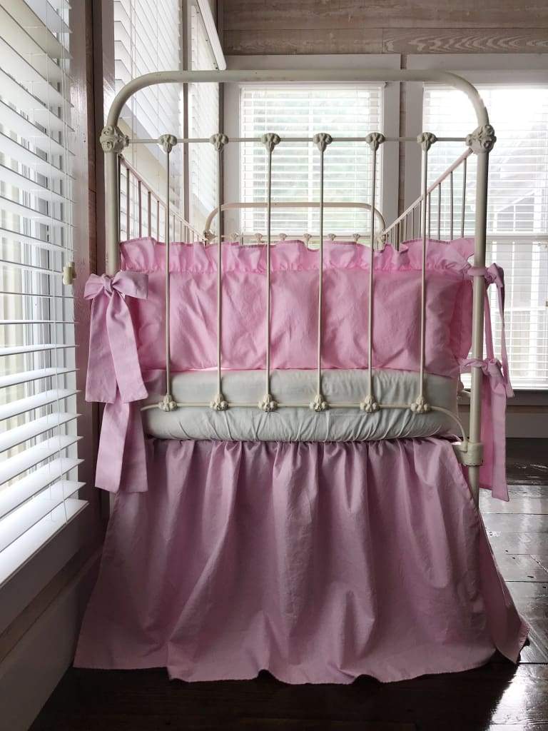 Parfait Pink | Farmhouse Crib Bedding