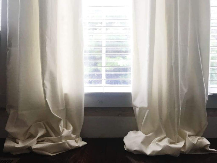 Porcelain Farmhouse Curtains handmade heirloom nursery - High Cotton Textile