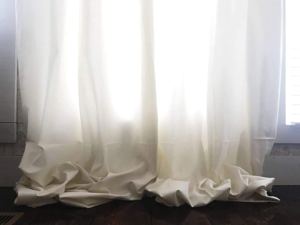Porcelain Farmhouse Curtains handmade heirloom nursery - High Cotton Textile