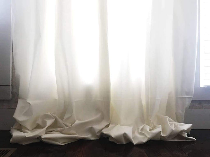 Porcelain Farmhouse Curtains handmade heirloom nursery - High Cotton Textile