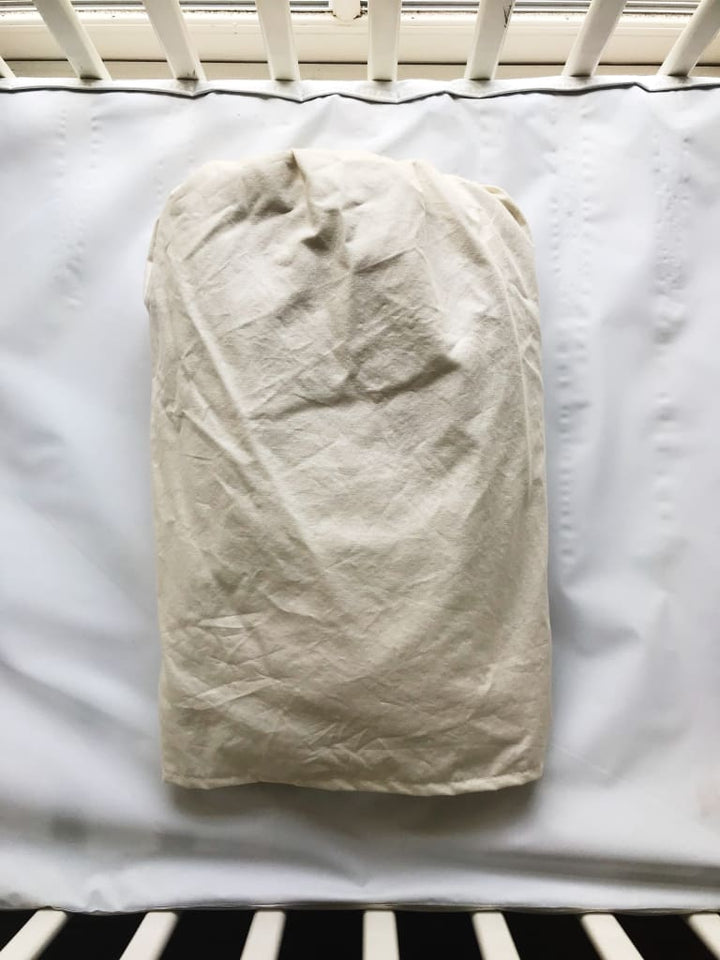 Porcelain Farmhouse Mini Crib Skirt handmade heirloom nursery - High Cotton Textile